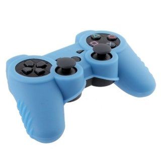 eForCity Silicone Skin Case Compatible with Sony PS3 Controller, Blue: Video Games