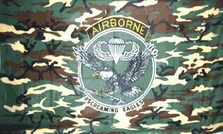 ARMY AIRBORNE SCREAMING EAGLES Official FLAG: Sports & Outdoors