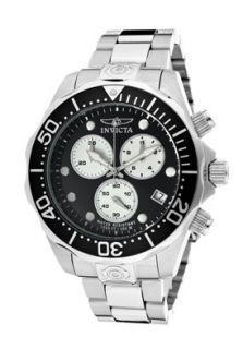 Invicta 11484  Watches,Mens Pro Diver Chronograph Black Dial Stainless Steel, Chronograph Invicta Quartz Watches