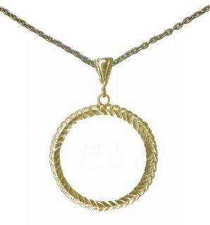 Alcoholics Anonymous Jewelry Set,#1246, $14.50 $16, AA Brass Medallion Holder #836 w/Chain(24"): Jewelry