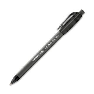 Paper Mate Comfortmate Retractable Medium Point Ballpoint Pens, 12 Black Ink Pens (6330187) : Rollerball Pens : Office Products
