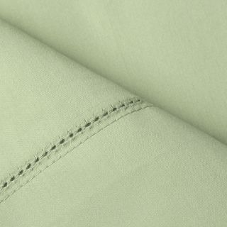 Elite Home Products, Inc 400 Thread Count Sedona Cotton Rich Solid Sheet Set Sage Size Twin