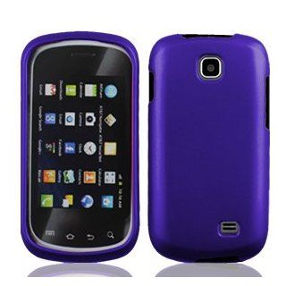 Samsung Galaxy Appeal i827 i 827 Purple Rubber Feel Snap On Hard Protective Cover Case Cell Phone Cell Phones & Accessories