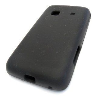 Samsung Galaxy M828c Precedent Black Soft Silicone Cover Case Skin Straight Talk Protector: Cell Phones & Accessories