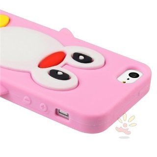 Everydaysource compatible with Apple® iPhone® 5 / 5S Light Pink Penguin Silicone Skin Case: Cell Phones & Accessories