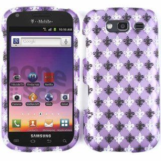 Samsung Galaxy S Blaze 4G T769 Saints Fleur De Lis Purple Case Cover Hard New: Cell Phones & Accessories