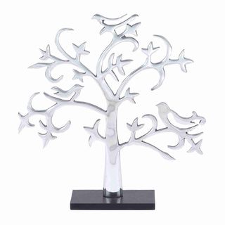 Aluminium Decor Tree With Silver Finish