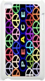 Rikki KnightTM Multi Colored Peace Logos Design iPod Touch White 4th Generation Hard Shell Case: Computers & Accessories