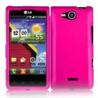 SODIAL(TM) Hot Pink Hard Case Cover for LG Lucid 4G VS840: Electronics