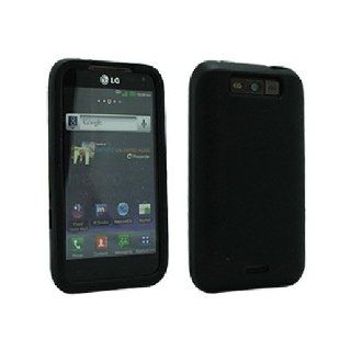 Black Soft Silicone Gel Skin Cover Case for LG Connect 4G MS840 Viper LS840: Cell Phones & Accessories