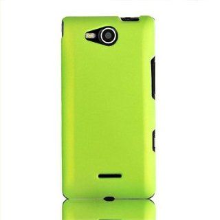 For LG Lucid 4G VS840 (Verizon) Bundle Phone Accessory   Neon Green Rubberized Protector Hard Case Cover   SogaWireless Brand [SWF65] Cell Phones & Accessories