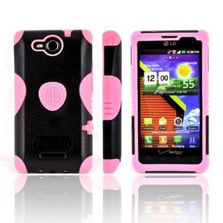 Pink Black OEM Trident Aegis Hard Silicone Case AG LG VS840 PK for LG Lucid 4G: Cell Phones & Accessories
