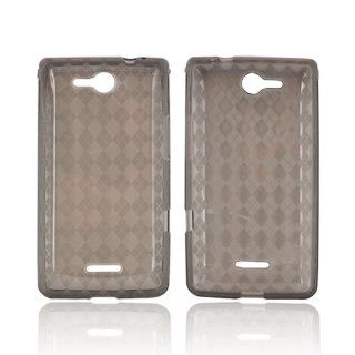 For LG Lucid VS840 Argyle Smoke Crystal Gel TPU Silicone Skin Case Cover: Cell Phones & Accessories