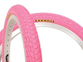 Kenda Kontact (K841) 20 x 1.95 Wire bead All Pink ! : Bike Tires : Sports & Outdoors