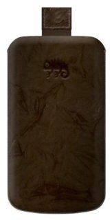 Katinkas 845 Crushed Leather Pull Tab Pouch S5 for Sony Xperia Neo L   1 Pack   Retail Packaging   Dark Chocolate Brown: Cell Phones & Accessories
