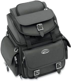 Saddlemen BR1800EX/S Combination Backrest, Seat and Sissy Bar Bag without Studs 3515 0118: Automotive