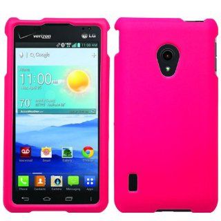 Hot Pink Hard Case Snap On Protector Cover For LG Lucid 2 VS870: Cell Phones & Accessories