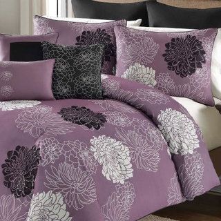 Victoria Classics Metropolis Atwood 8 piece Comforter Set Purple Size Full