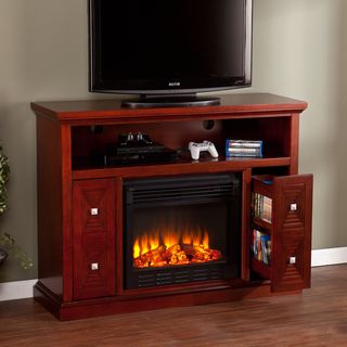 Upton Home Baxter Cherry Media Console/ Stand Electric Fireplace
