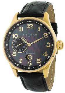 Stuhrling Original 148A.33351  Watches,Mens Automatic Heritage Grand Black Dial Black Leather, Classic Stuhrling Original Automatic Watches
