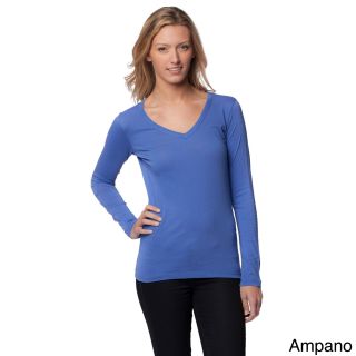 A To Z Womens V neck Long Sleeve Top