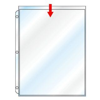 StoreSMART   Photo / Insert Page for 3 Ring Binders   Archival Safe Plastic   One 8 1/2" x 11" pocket   100 Pack   VH877 100 : Sheet Protectors : Office Products