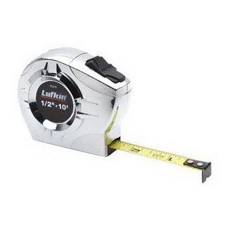 Lufkin Tape Measure, 1/2"x10', Metric/Decimal, Chrome, A36    