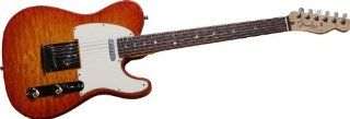 Fender Custom Shop 2012 Custom Deluxe Telecaster   Cherry Sunburst: Musical Instruments