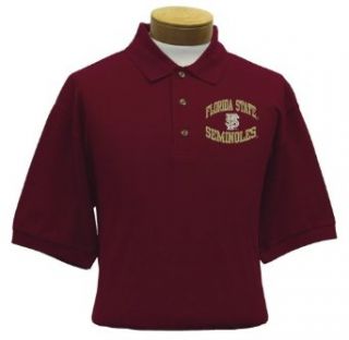 Florida State Men's Embroidered Pique Polo Shirt (Medium)  Sports Fan Polo Shirts  Clothing