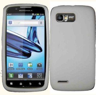 White Silicone Jelly Skin Case Cover for Motorola Atrix 2 MB865: Cell Phones & Accessories
