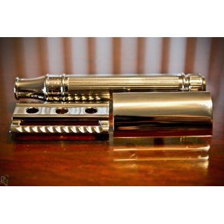 Edwin Jagger DE89Lbl Lined Detail Chrome Plated Double Edge Safety Razor: Health & Personal Care