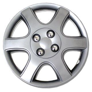 TuningPros WSC 888S14 Hubcaps Wheel Skin Cover 14 Inches Silver Set of 4: Automotive