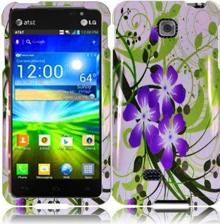 For LG Escape P870 Hard Design Cover Case Green Lily Cell Phones & Accessories