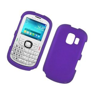 Purple Rubberized Hard Cover Case for Alcatel OT 871 by ApexGears: Cell Phones & Accessories