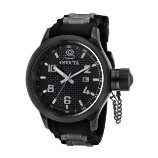 Invicta Men's 0555 Russian Diver Collection Black Rubber Watch: Invicta: Watches