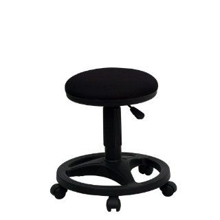 Flash Furniture WL 905DG GG Black Ergonomic Stool with Foot Ring   Massage Stool