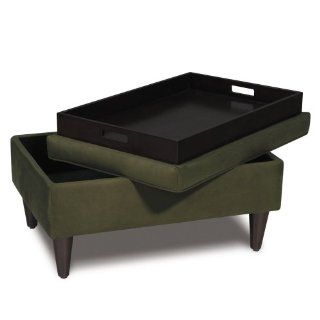 Shop Plaza Storage Ottoman, Olive at the  Furniture Store