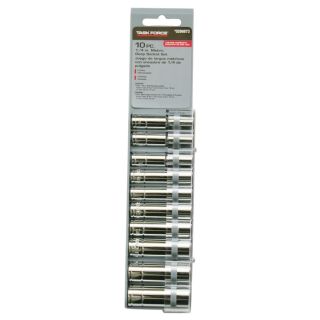 Task Force 10 Piece Metric 1/4 in Drive 6 Point Socket Set
