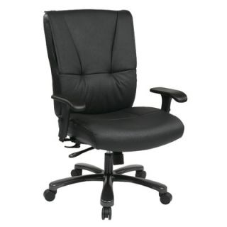 Office Star Deluxe Big and Tall Back Leather Executive Office Chair 7600R