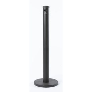 AARCO Floor Standing Cigarette Receptacle SS40F / SC40F / SB40F Color: Black