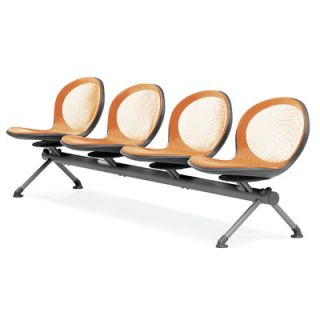 OFM Net Series Four Chair Beam Seating NB 4 Color: Orange