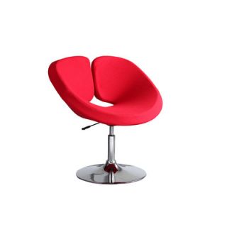 International Design Pluto Adjustable Leisure Fabric Side Chair B22 Color: Red