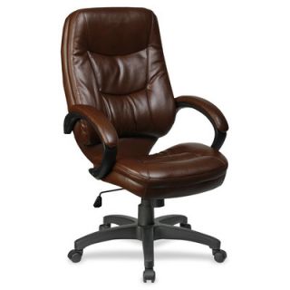 Lorell Westlake Series Executive High Back Chair, Brown LLR63282
