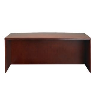 Mayline Luminary 72 Desk Shell with Bow Front DK3672 Finish: Cherry