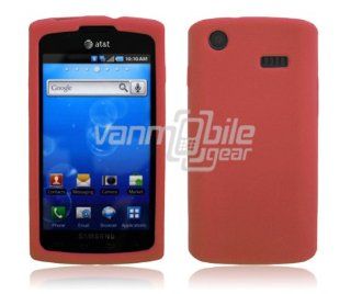 VMG Samsung Captivate i897 Silicone Skin Case Cover   RED Premium 1 Pc Soft S: Cell Phones & Accessories