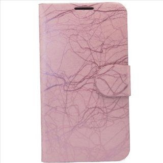 HJX Note 2 N7100 Lightning Pattern Luxury Synthetic Leather Wallet Type Magnet Design Flip Case Cover With Stand For Samsung Note II N7100 Pink: Cell Phones & Accessories