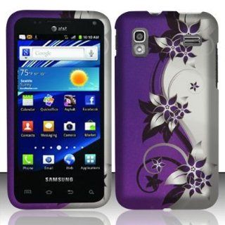 For AT&T Samsung i927 Captivate Glide Accessory   Purple Vine Hard Case Proctor Cover: Cell Phones & Accessories
