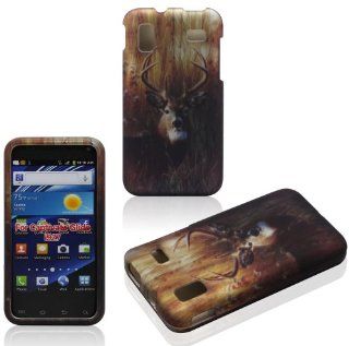 2D Buck Deer Samsung Captivate Glide i927 AT&T Case Cover Hard Case Snap on Rubberized Touch Case Cover Faceplates: Cell Phones & Accessories