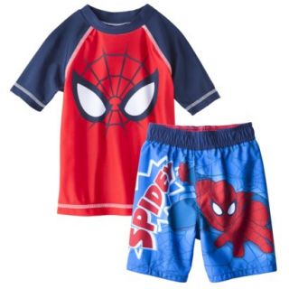 Spider Man Toddler Boys Short Sleeve Rashguard