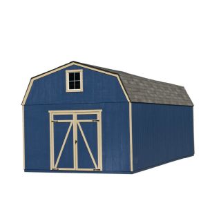 Heartland Estate Gambrel Engineered Wood Storage Shed (Common: 12 ft x 24 ft; Interior Dimensions: 11.42 ft x 23.42 ft)